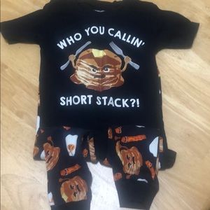 Little boys pancake pajama set